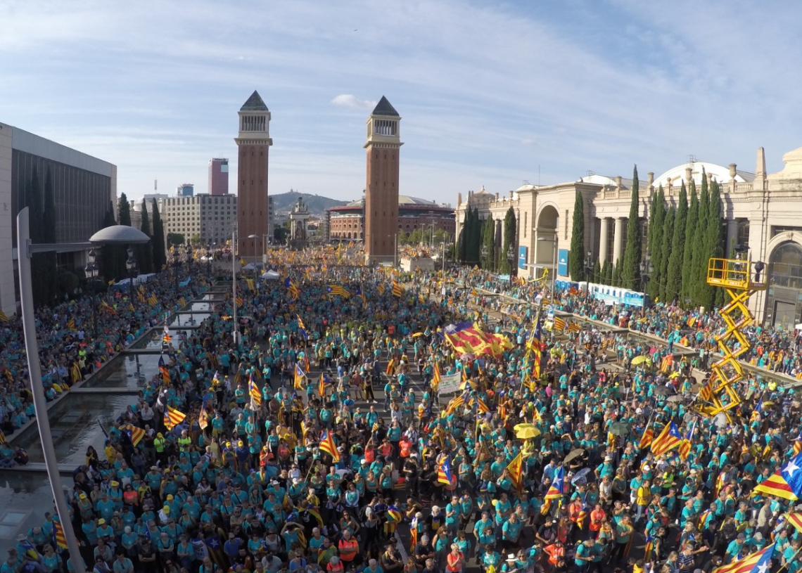 La manifestació independentista de la Diada aplega 600.000 persones a Barcelona