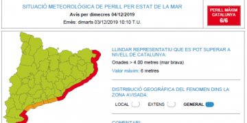 La neu apareix al cim del Caro a l’espera de l’arribada del temporal