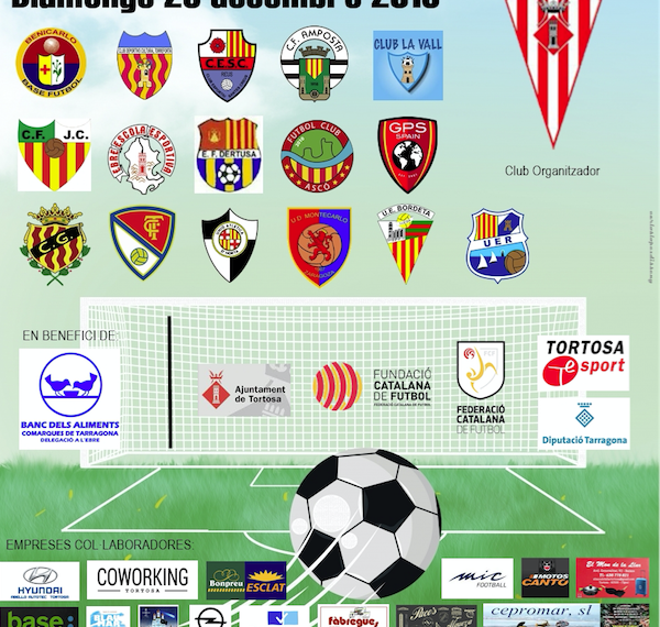 Aquest diumenge es celebrarà a Tortosa el Torneig Solidari CDT Nadal 2019