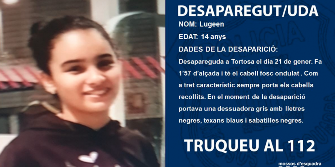 Els Mossos busquen una noia de 14 anys desapareguda a Tortosa