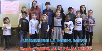 Petits Artistes: “L’incendi de la Ribera d’Ebre” per l’escola 1 d’Abril de la Palma d’Ebre