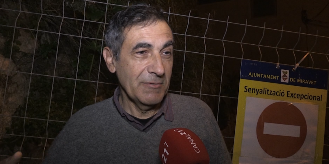 Preocupació entre els veïns de Miravet pel despreniment de roques al nucli antic