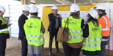 Bargalló visita les obres d’ampliació de l’escola Sant Llàtzer