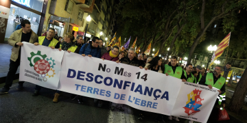 Associacions de veïns de l’Ebre participen en la vaga del sector químic a Tarragona