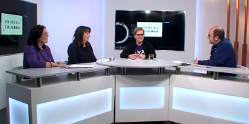 Entrevista a Tere Guimerà (CCOO), Cinta Baranda (UGT) i Maribel Pinyol (USOC)