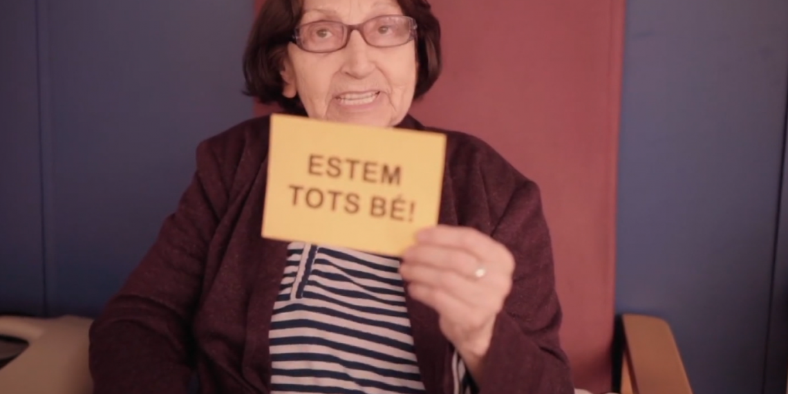 Emotiu vídeo dels avis de la residència Casa del Poble del Perelló