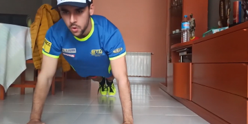 El pilot canareu Marc Alcoba manté l’estat de forma a casa