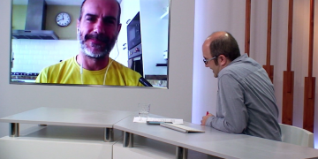 Entrevista amb Pau Urenya (USTEC), Xavi Varela (UGT) i Toni Pons (CCOO