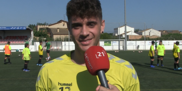 El paülsenc Pol Prats espera “tenir minuts amb el Nàstic i pujar de categoria”