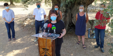 Els ponents de la Llei d’oliveres celebren des del Museu de l’Arion la seva aprovació