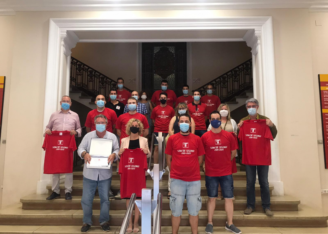 Les millors imatges de la recepció de l’Ajuntament de Tortosa al CE Tortosa pel seu ascens