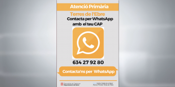 Salut posa en marxa un canal de WhatsApp per facilitar el contacte amb els CAP