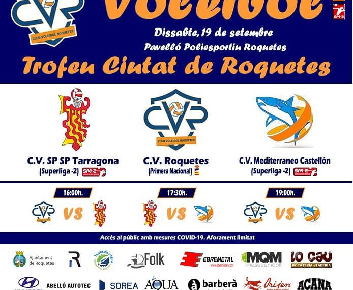 Cartell de luxe al Trofeu Ciutat de Roquetes de voleibol