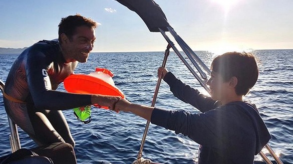 Daniel Rossines neda de Portbou fins les Cases d’Alcanar per l’ELA