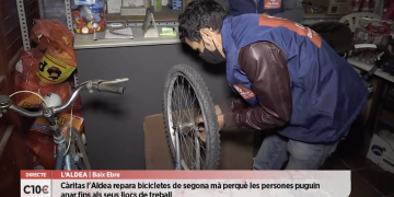 #10COMARQUES: Càritas l’Aldea dona una segona vida a les bicicletes