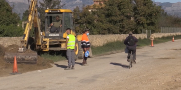 Recta final de les obres de la Via Verda del Carrilet