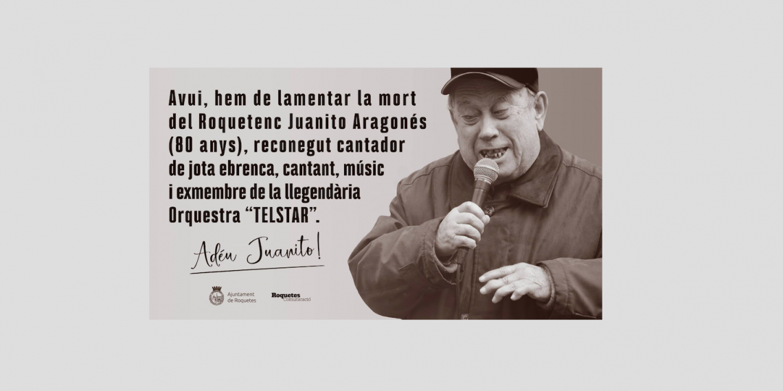 Mor Juanito Aragonès als 80 anys
