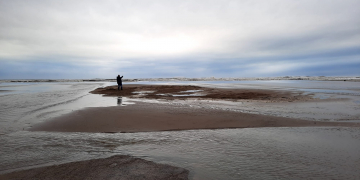 #VÍDEO El temporal provoca un nou trencament de la barra del Trabucador