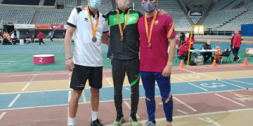 Llorenç Sales, de la UA Montsià, guanya l’or a la prova dels 1500 metres del Campionat de Catalunya  disputat al Palau Sant Jordi
