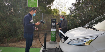 La Via Verda a Xerta disposa d’un punt de recàrrega de vehicles elèctrics
