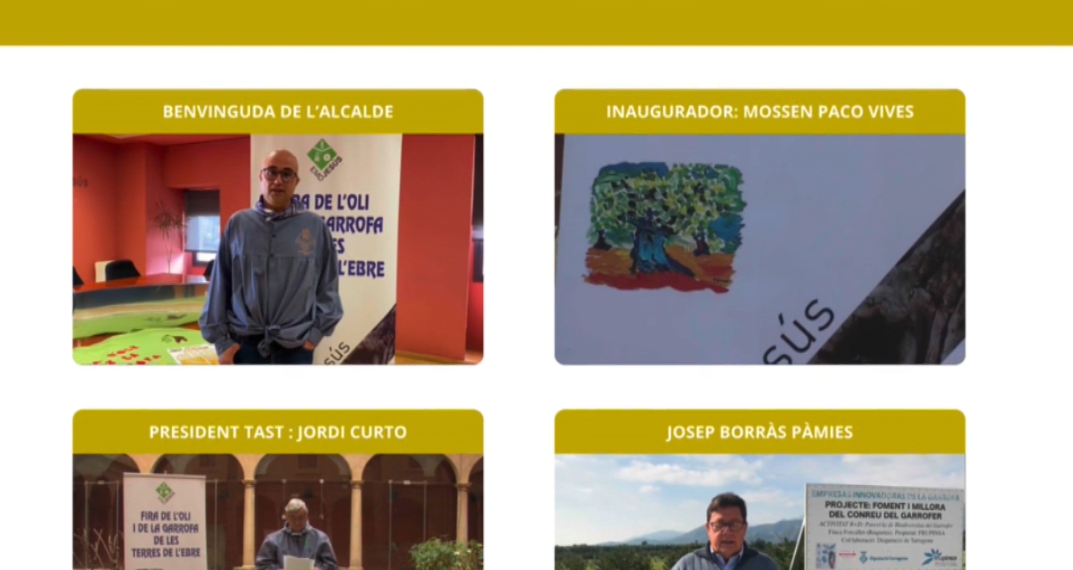 Més de 7.000 persones visiten la Fira virtual de l’Oli i la Garrofa de Jesús