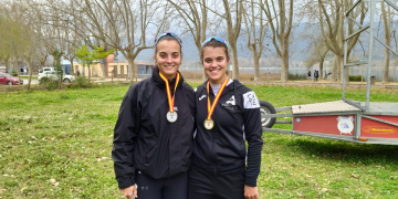 Aina Cid i Vicky Cid pugen al podi a l’Open de Primavera de Banyoles