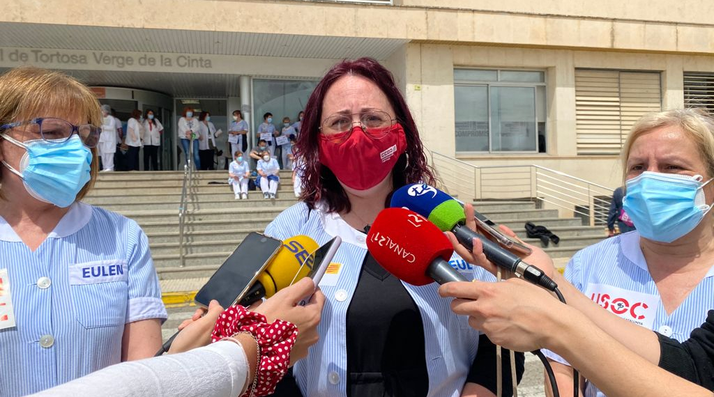 El personal de neteja dels centres hospitalaris reclama una gratificació per la seva tasca durant la pandèmia