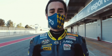 Marc Alcoba, satisfet amb el test realitzat a Motorland Aragón