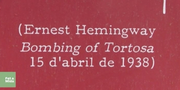 Ruta Hemingway sobre els bombardejos de la Guerra Civil a Tortosa