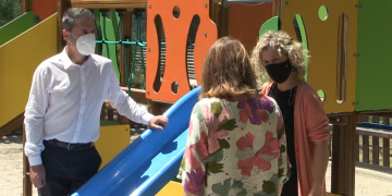 Tortosa enllesteix la renovació del parc infantil de la Fira de Remolins