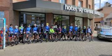 L’equip cadet de la PC Baix Ebre-Gran Fons Hotels TE competeix a la Volta a Girona