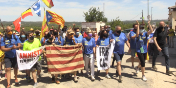 Turull culmina a Arnes la ‘Travessa per la Llibertat’