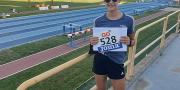 Laia Monforte, del Club Atletisme Terres de l’Ebre, vuitena als 400 llisos de l’Estatal sub’20