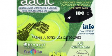 Més de 80 persones participen en el torneig del Pàdel Club Tortosa pels infants i adolescents amb cardiopatia