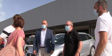 Visita de la secretària de l’Esport i de l’Activitat Fisica al Club Voleibol Roquetes