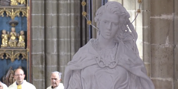 L’escultura de la Cinta a la façana de la Catedral es col·locarà el 30 i 31 d’agost