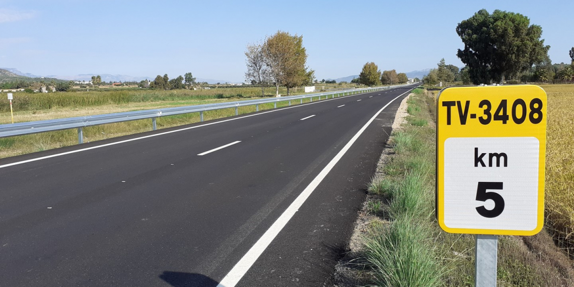 La Generalitat fa obres en dos carreteres de la Ràpita