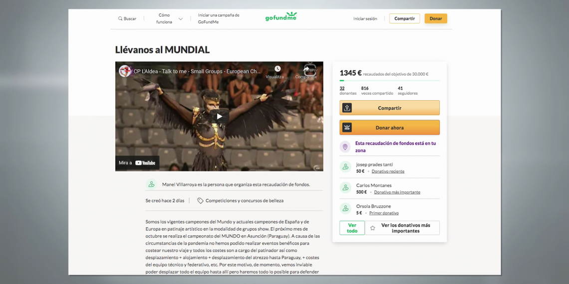 El Club Patí L’Aldea recapta fons per al mundial del Paraguai