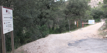 Tanquen l’accés als Estrets dos mesos per millorar la canonada d’aigua a Horta de Sant Joan