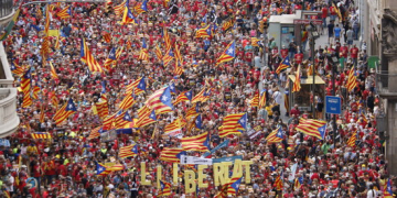 L’independentisme reuneix per la Diada 108.000 persones, segons la Guàrdia Urbana, i 400.000 segons l’ANC