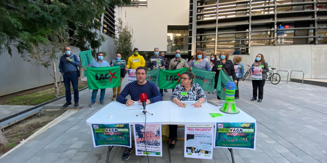 USTEC-STES i CATAC-CTS criden a la mobilització el 28-O per denunciar la temporalitat del sector públic