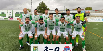 Víctor Curto marca el seu primer gol oficial amb el Quintanar del Rey i li dedica al seu pare