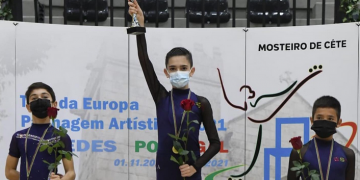 Ferran Arasa, del Club Patí l’Aldea, campió de la Copa d’Europa en categoria aleví