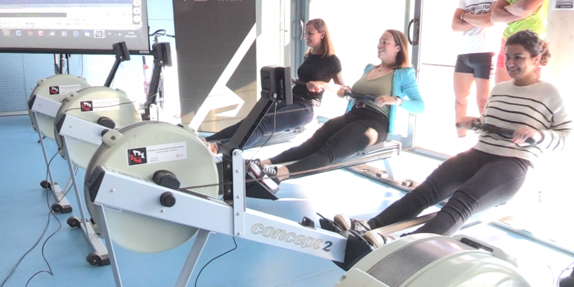 Amposta se suma al camí solidari cap a Lloret de Mar amb el rem-ergòmetre