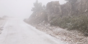 Primera nevada de la temporada al massís dels Ports