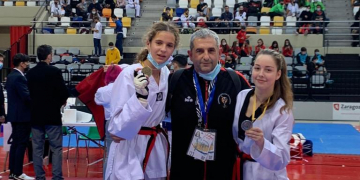 Rut Sanz i Núria Gelabert, del TKD Alfaro d’Amposta, or en el Trofeu Ibercaja Ciudad de Zaragoza
