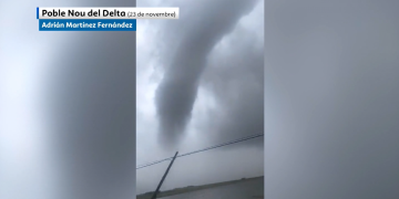 Tres tornados van tocar terra durant el temporal de finals de novembre a Poble Nou i l’Ametlla de Mar