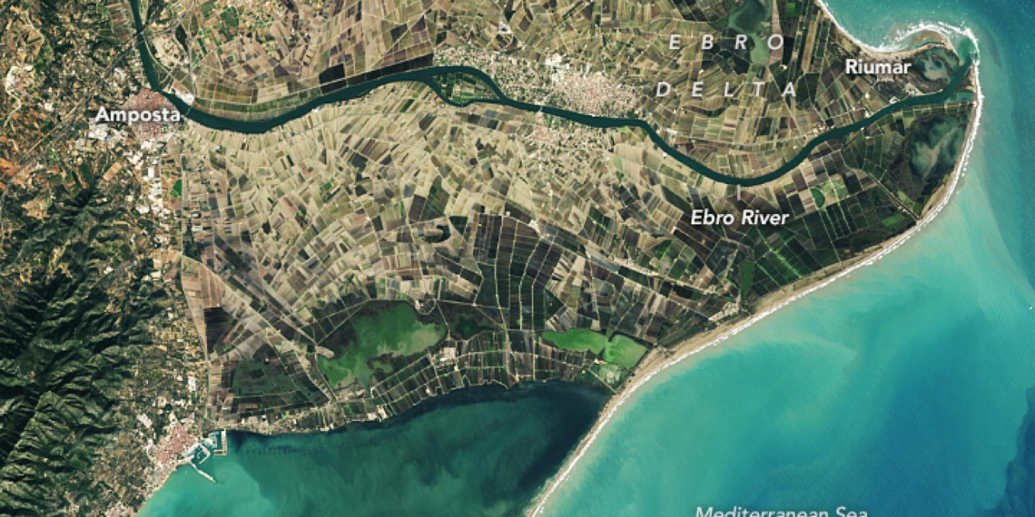 La NASA alerta que la forma del delta de l’Ebre ja està controlada pel mar i no pel riu