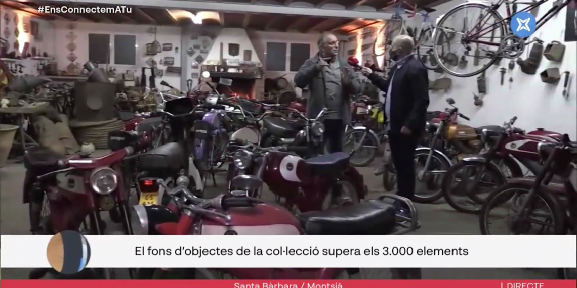Àngel Fibla i la seva passió pel col·leccionisme de motocicletes Derbi Rabasa