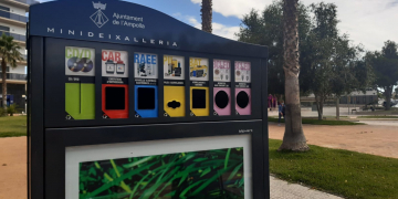 L’Ampolla recull vora 600 quilos de residus amb quatre minideixalleries urbanes